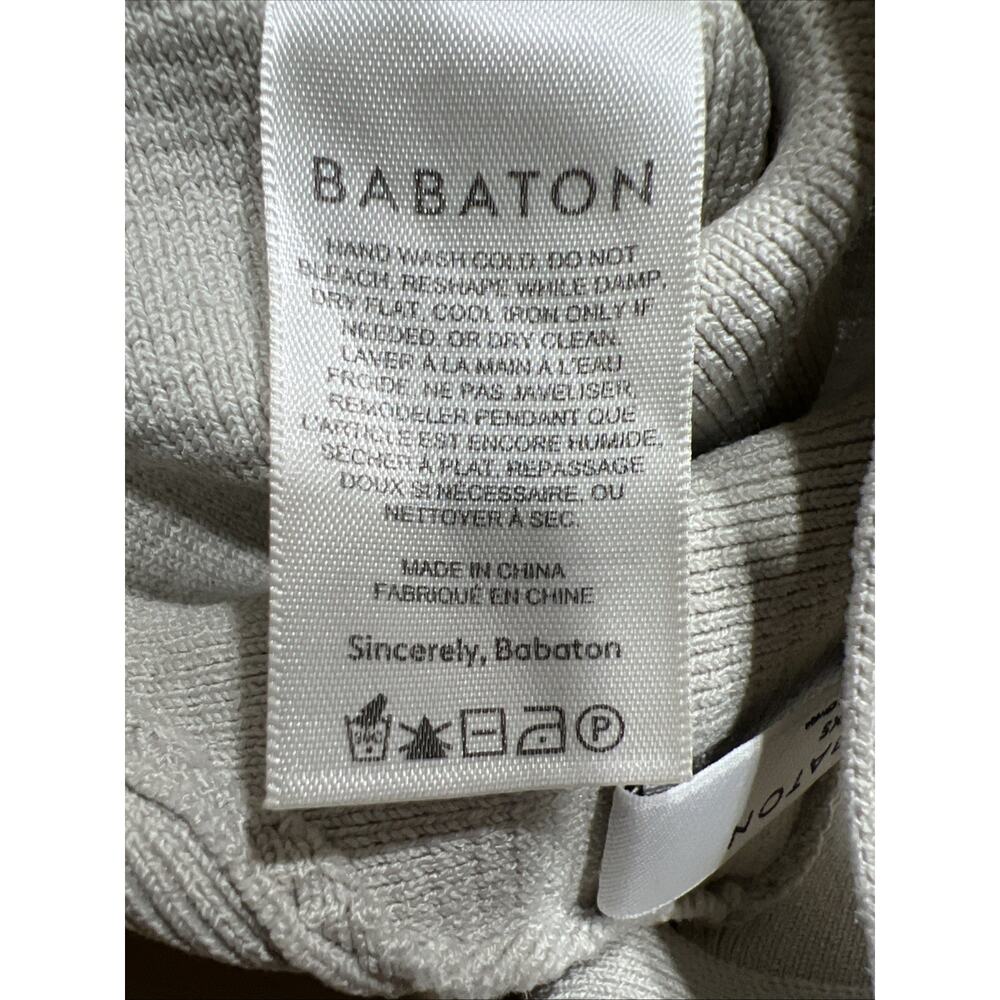 Aritzia Babaton Sculpt Knit Ribbed Crisscross Halter Crop Top Beige Size XS - Picture 8 of 10